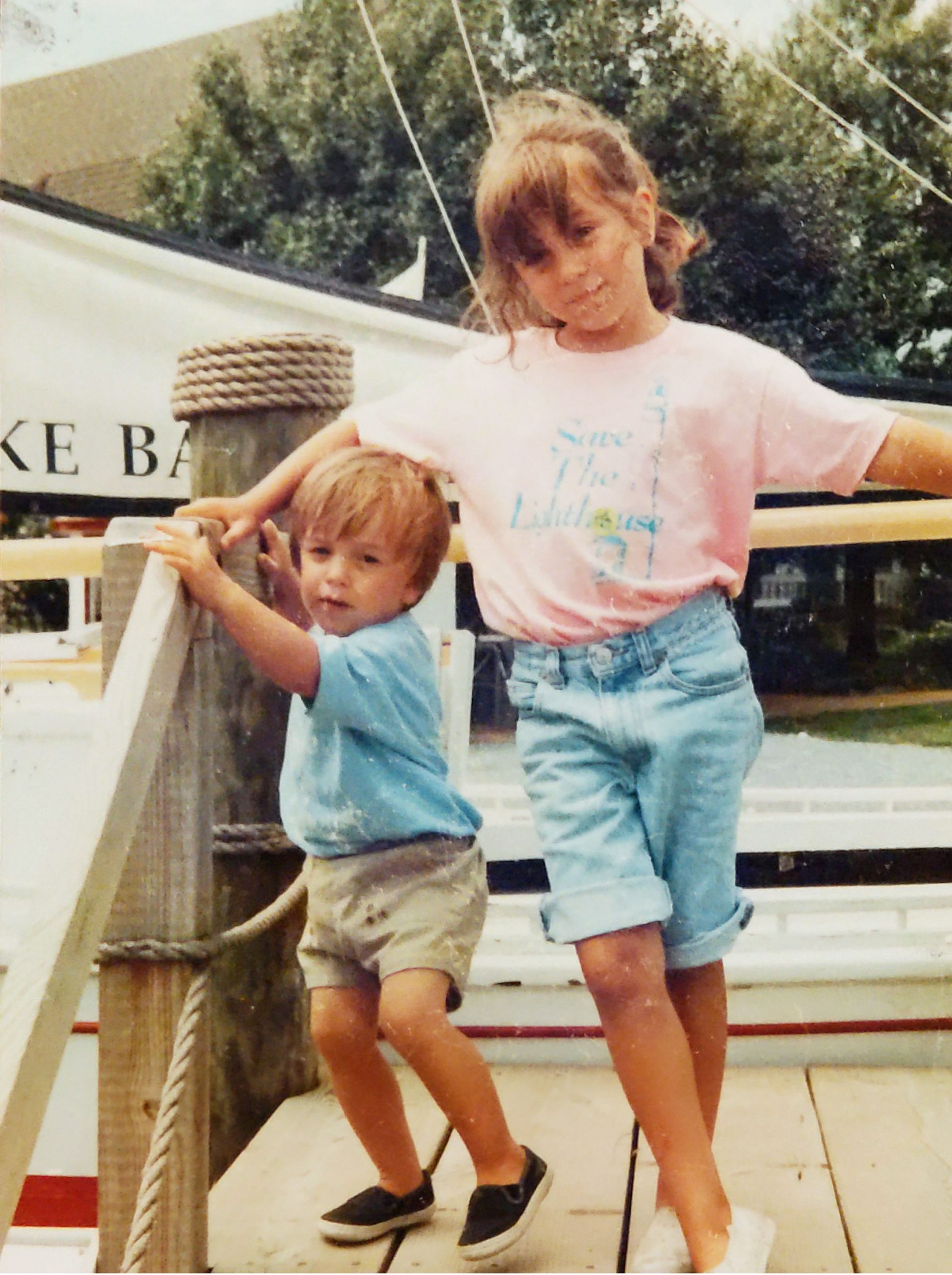 Julian with sister Isabelle